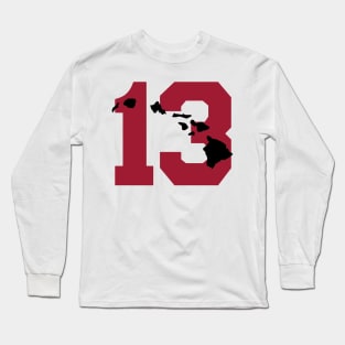 Aloha Tua - Red & Black Long Sleeve T-Shirt